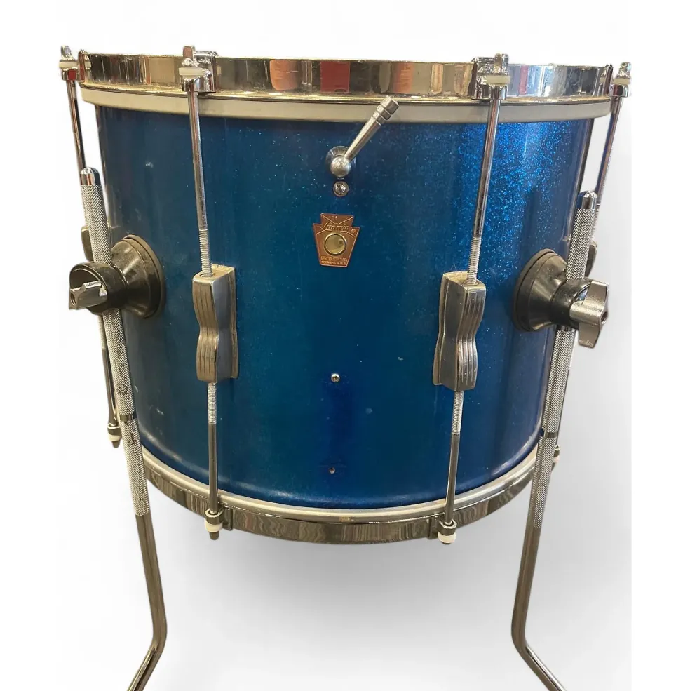 Vintage 1967 Ludwig 3 piece Club Date BLUE SPARKLE Drum Kit