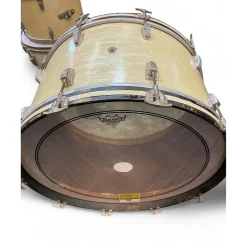 Vintage 1947 Ludwig 4 piece Wft Drums White Marine Pearl Drum Kit