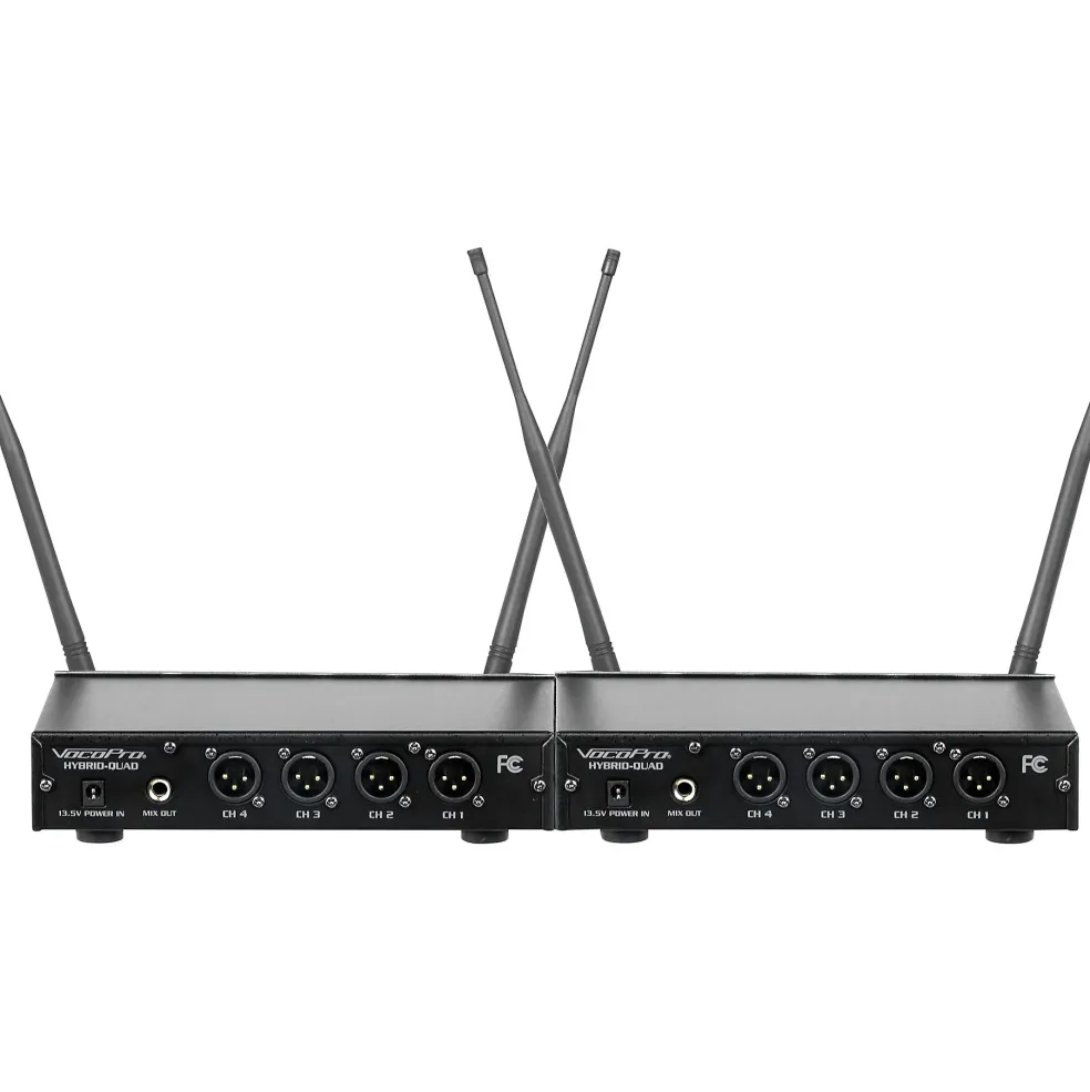 VocoPro DIGITAL-ACAPELLA-8 8-Channel UHF Wireless Handheld Microphone System, 900-927.2mHz 902-928 MHz Black