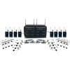 VocoPro MIB-QUAD-8B SYSTEM 8-Channel Wireless Headset/Lapel Mic-in-Bag Package, 900-927.2mHz