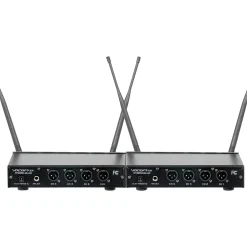 VocoPro MIB-QUAD-8B SYSTEM 8-Channel Wireless Headset/Lapel Mic-in-Bag Package, 900-927.2mHz