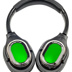 VocoPro Silent Disco-350 Package With 3 Transmitters and 50 Wireless LED Headphones, 908.70-926.30mHz