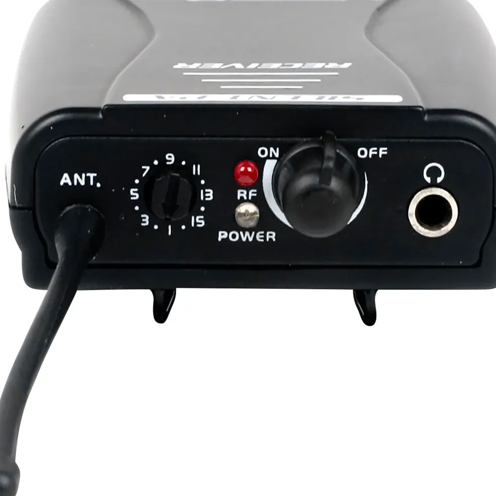 VocoPro SilentPA-SEMINAR10 16-Channel UHF Wireless Audio Broadcast System (Stationary Transmitter With 10 Bodypack Receivers), 900-927.2mHz Black