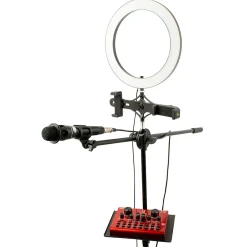 VocoPro Streamer-Live, USB Audio Interface, Condenser Microphone, Boom Stand and LED Ring Light Package for Content Creators