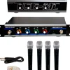 VocoPro USB-ACAPELLA-4 4-Channel Wireless Microphone/USB Interface Package, 902-927.2mHz Set A