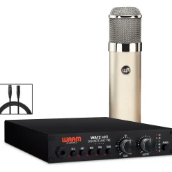Warm Audio Recording Bundle With WA12-MKII Mic Pre, WA-47 Condenser Microphone and Premier XLR 15' Mic Cable