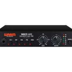 Warm Audio Recording Bundle With WA12-MKII Mic Pre, WA-8000 Condenser Microphone and Premier XLR 15' Mic Cable
