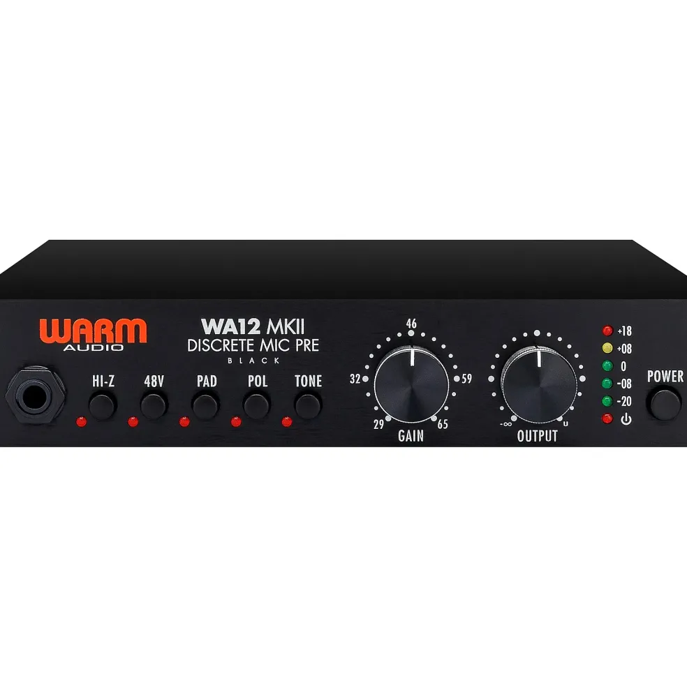 Warm Audio Recording Bundle With WA12-MKII Mic Pre, WA-8000 Condenser Microphone and Premier XLR 15' Mic Cable