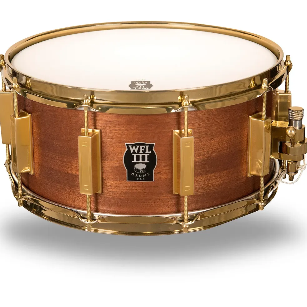 WFLIII Drums Classic Wood Mahogany Snare Drum With Gold Hardware 14 x 5 in.