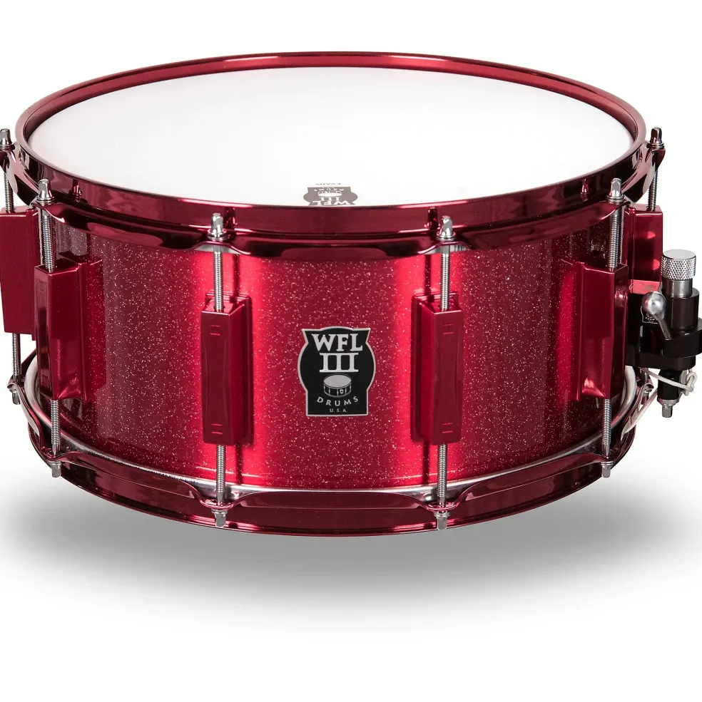 WFLIII Drums Signature Metal Snare Drum With Red Hardware 14 x 6.5 in. Rockin' Red