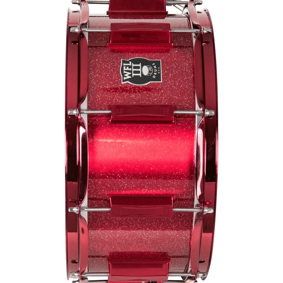WFLIII Drums Signature Metal Snare Drum With Red Hardware 14 x 6.5 in. Rockin' Red