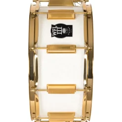 WFLIII Drums Signature Metal Snare Drum With Gold Hardware 14 x 6.5 in. White Sparkle