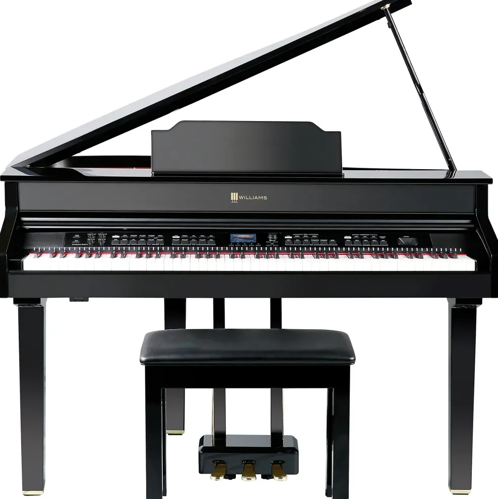 Williams Symphony Grand II Digital Micro Grand Piano With Bench Black 88 Key
