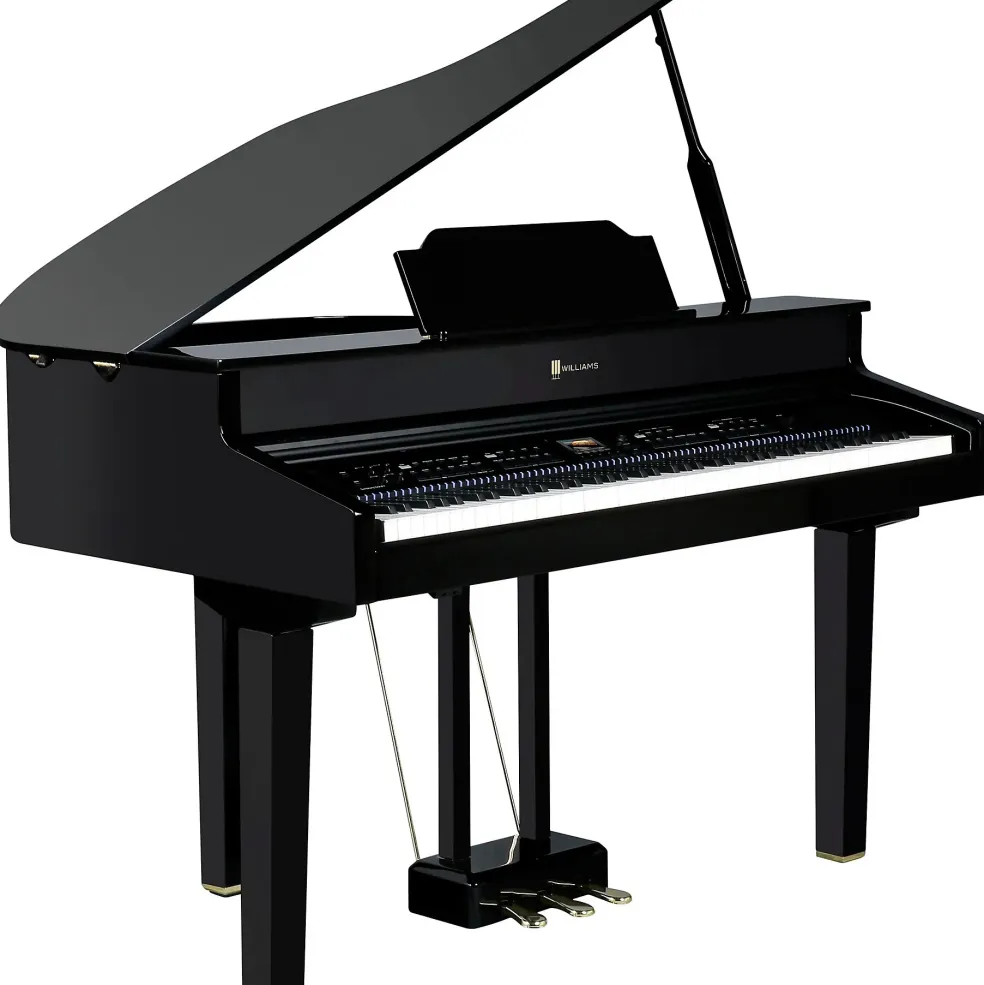 Williams Symphony Grand II Digital Micro Grand Piano With Bench Black 88 Key