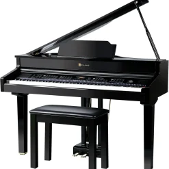 Williams Symphony Grand II Digital Micro Grand Piano With Bench Black 88 Key
