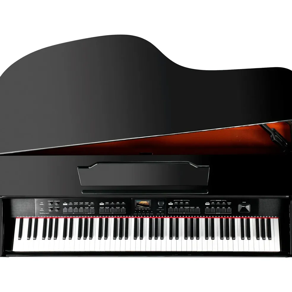 Williams Symphony Grand II Digital Micro Grand Piano With Bench Black 88 Key
