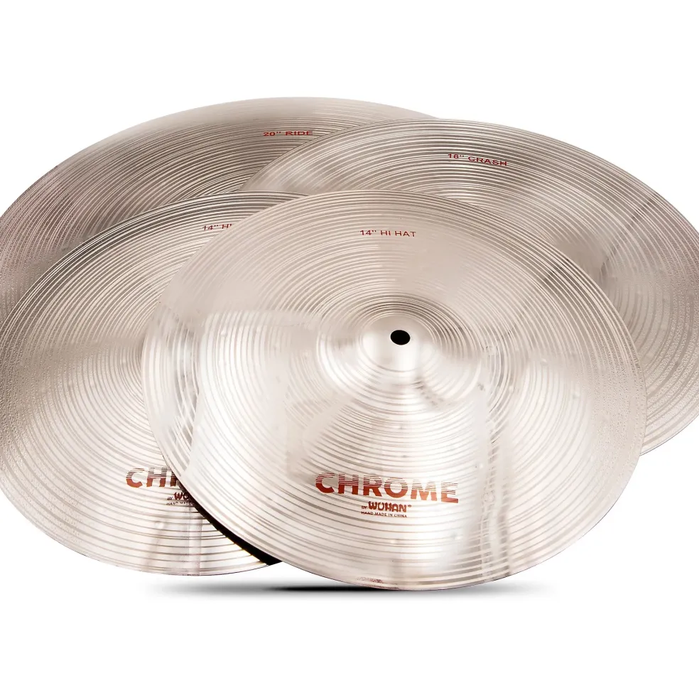 Wuhan 457 4-Piece Chrome Cymbal Pack