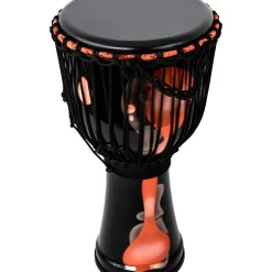X8 Drums Blackout Lava Lamp Djembe 12 in. Red Multi Fade