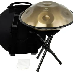X8 Drums Nova Handpan With Bag and Stand 18 in. Gold