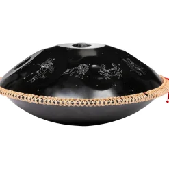 X8 Drums Zodiac Constellation Handpan With Bag and Stand 22 in. Black