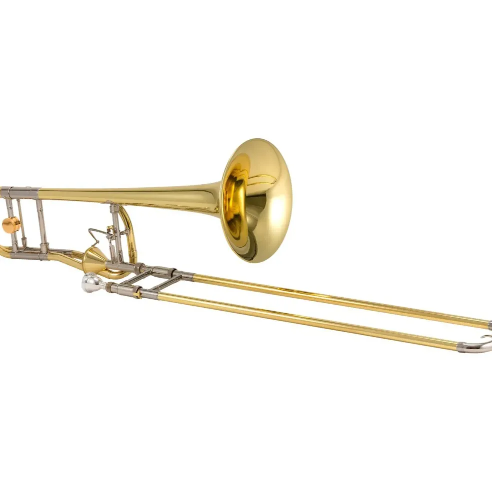 XO 1236L-T Professional Series F-Attachment Trombone with Thru-Flo Valves 1236L-T Yellow Brass Bell