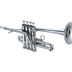 XO 1700S Professional Series Bb/A Piccolo Trumpet Silver Yellow Brass Bell