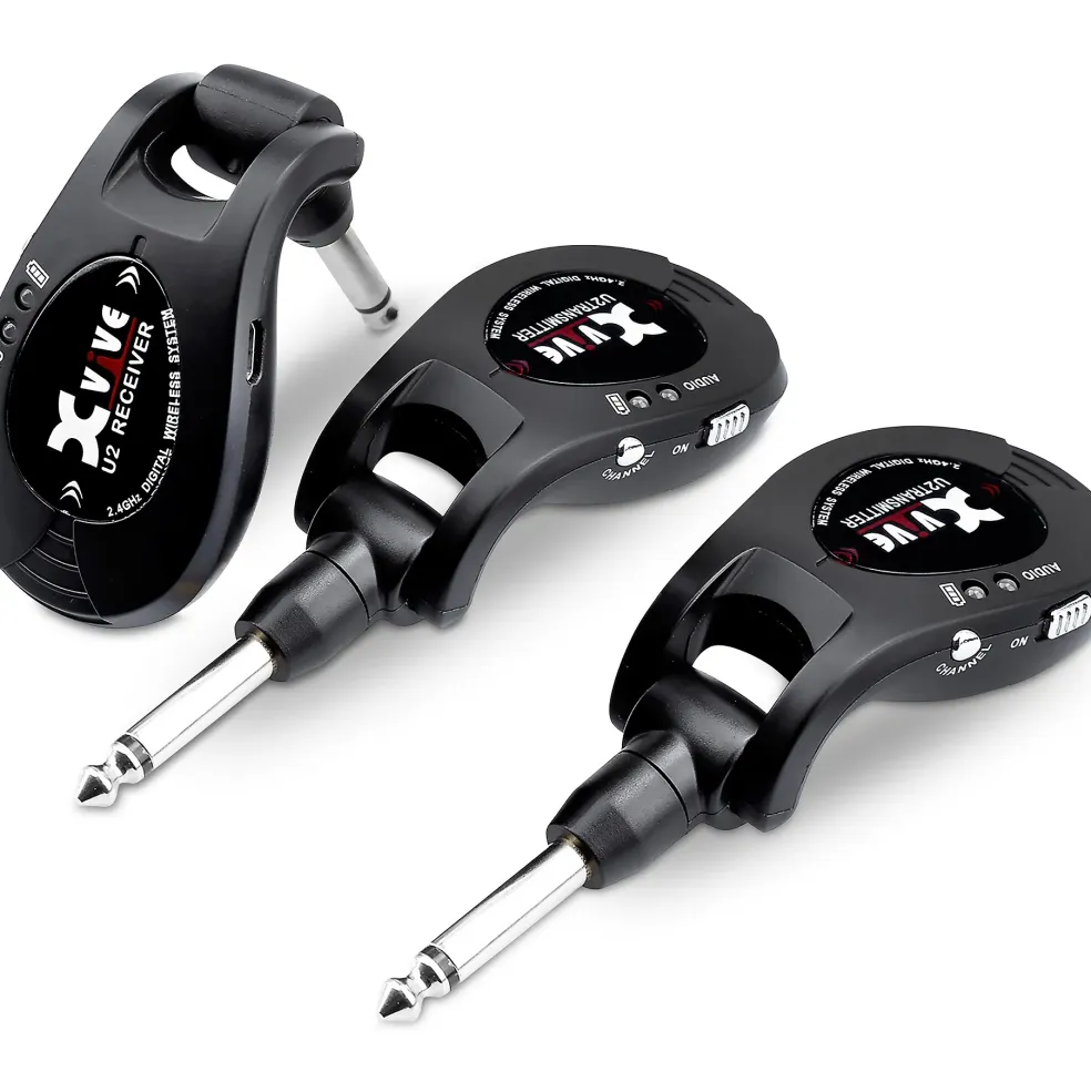 Xvive U2 Dual Transmitter Digital Wireless Guitar System Black
