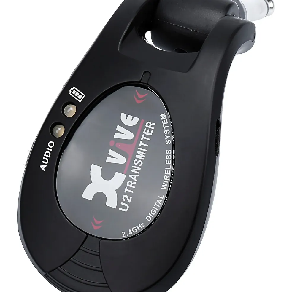 Xvive U2 Dual Transmitter Digital Wireless Guitar System Black
