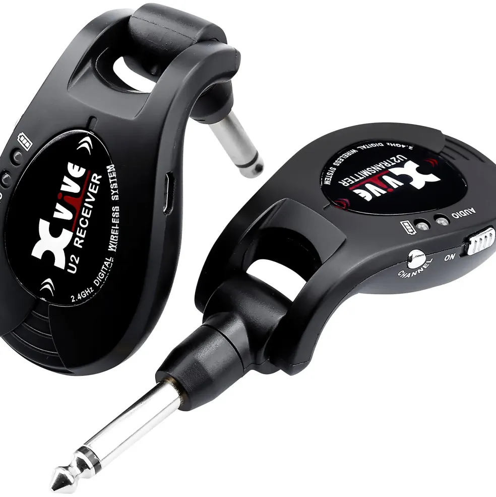 Xvive U2 Dual Transmitter Digital Wireless Guitar System Black