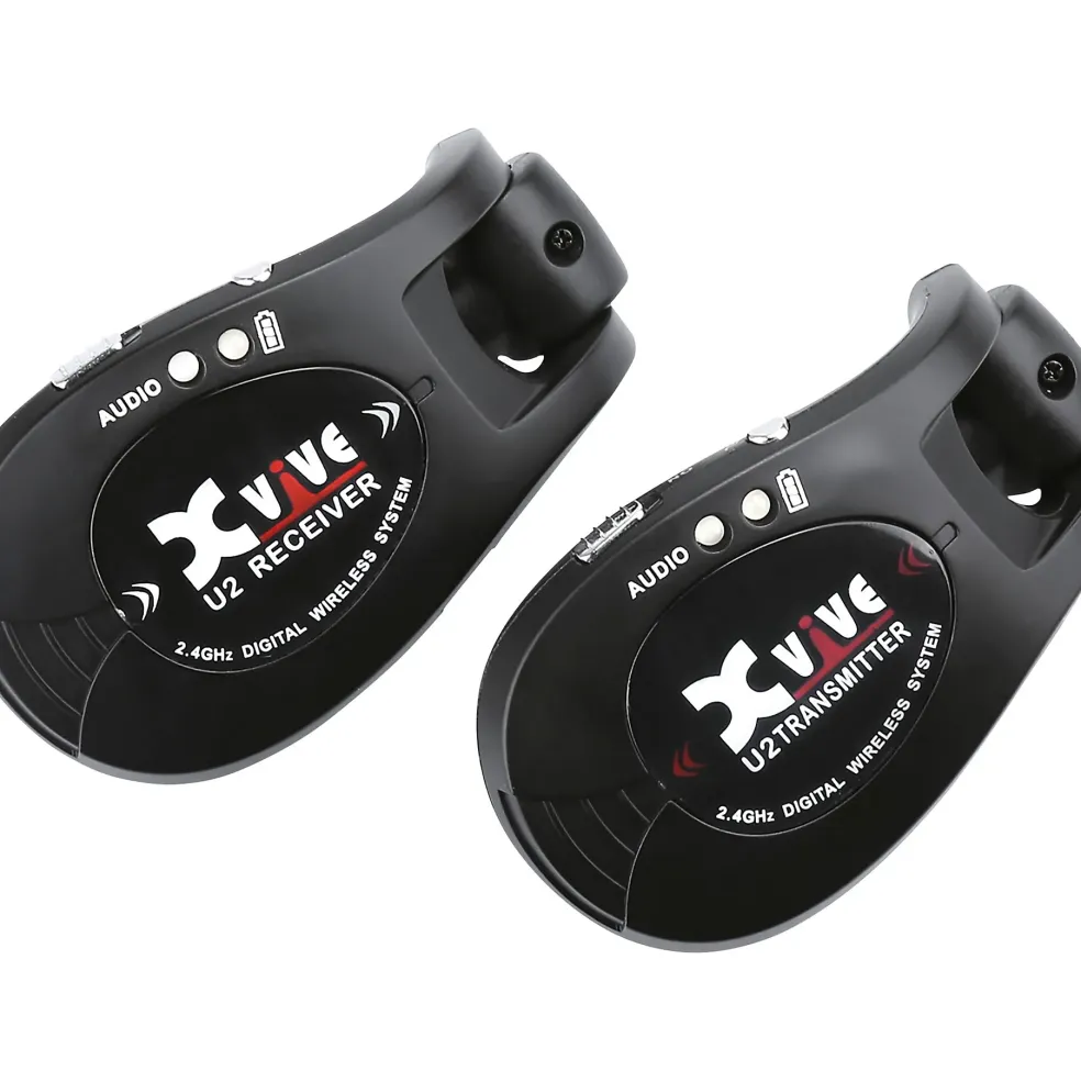 Xvive U2 Dual Transmitter Digital Wireless Guitar System Black