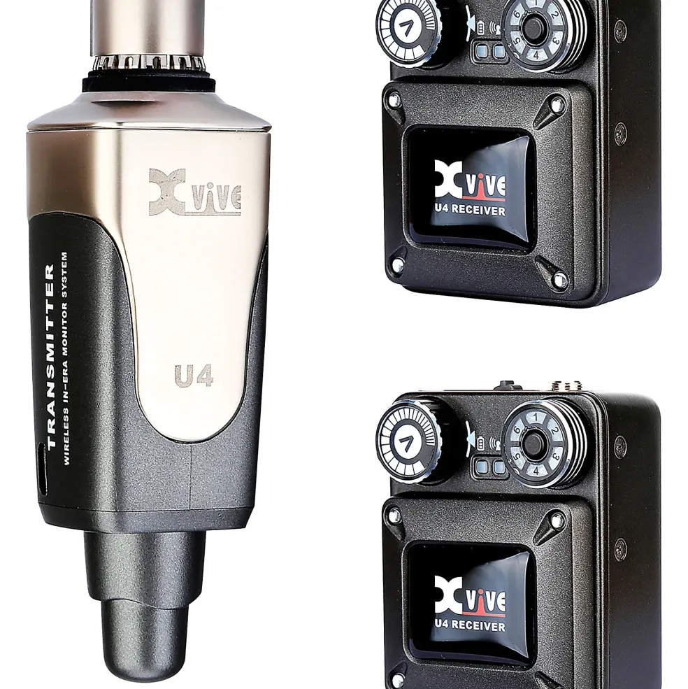 Xvive U4 In-Ear Monitor Wireless System With One Transmitter and Two Receivers