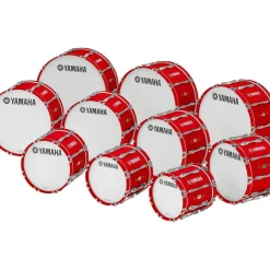Yamaha 30 x 14" 8300 Series Field-Corps Marching Bass Drum Red Forest