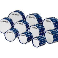 Yamaha 22" x 14" 8300 Series Field-Corps Marching Bass Drum Blue Forest