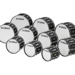 Yamaha 32" x 14" 8300 Series Field-Corps Marching Bass Drum Black Forest