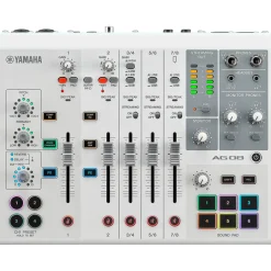 Yamaha AG08 8-Channel Mixer/USB Interface for Mac/PC White