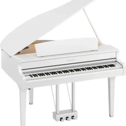 Yamaha Clavinova CLP-895 Digital Grand Piano With Bench Polished White