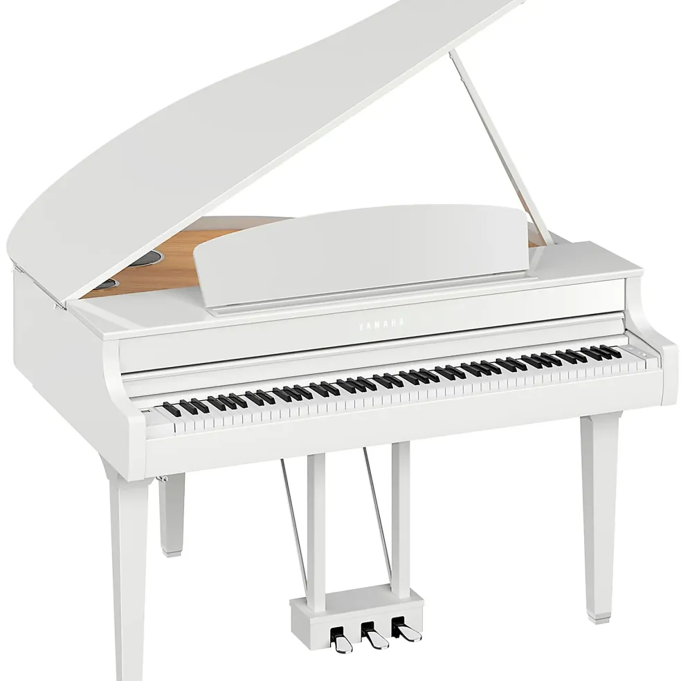 Yamaha Clavinova CLP-795GP Digital Grand Piano With Bench Polished White