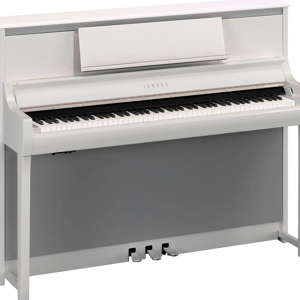 Yamaha Clavinova CSP-295 Digital Upright Piano With Bench Polished White