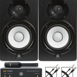 Yamaha HS5 5" Studio Monitor Pair with IK Multimedia ARC Studio Advanced Room Correction System