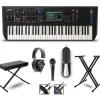 Yamaha MODX6+ Synthesizer With Stand, Pedal, Bench, Microphone and Cables