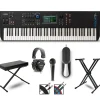 Yamaha MODX7+ Synthesizer With Stand, Pedal, Bench, Microphone and Cables