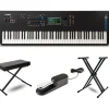 Yamaha MODX8+ Synthesizer With Stand, Bench and Sustain Pedal