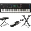 Yamaha MODX7+ Synthesizer With Stand, Bench and Sustain Pedal