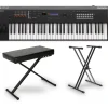 Yamaha MX61 61-Key Music Production Synthesizer Essentials Bundle Black