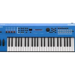 Yamaha MX49 49-Key Music Production Synthesizer Essentials Bundle Blue