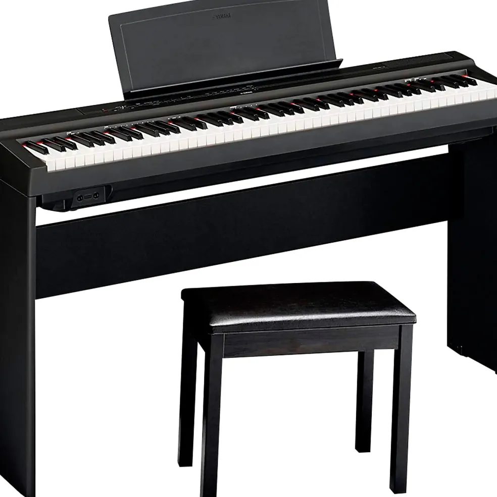 Yamaha P-125ABLB Digital Piano With Wooden Stand and Bench