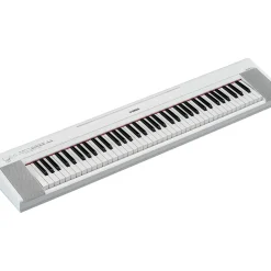 Yamaha Piaggero NP-35 76-Key Portable Keyboard Essentials Bundle White