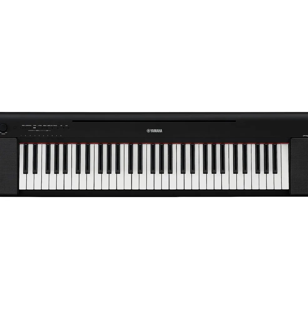 Yamaha Piaggero NP-15 61-Key Portable Keyboard Essentials Bundle Black