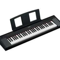 Yamaha Piaggero NP-15 61-Key Portable Keyboard Essentials Bundle Black