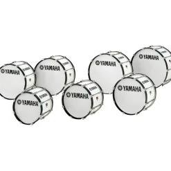 Yamaha Power Lite Marching BD White Wrap 16x13
